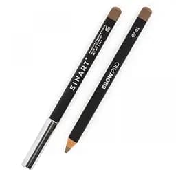 Олівець для брів Sinart Podery Eyebrow Pencil 01 пудровий 1.2 г - мініатюра 2