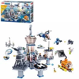 Конструктор детский SLUBAN Морская полиция, M38-B0828, 1016 деталей, фигурки персонажей