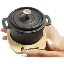 Каструля MasterPro Cook And Share чавунна з кришкою та з сервірувальною 10 см 160 мл (BGMP-3804-4) - мініатюра 3
