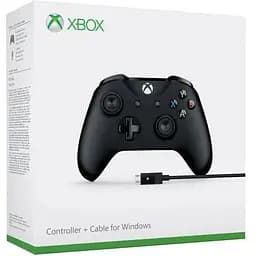 Геймпад Microsoft Xbox One Wireless Controller (Black) + USB Кабель для Windows