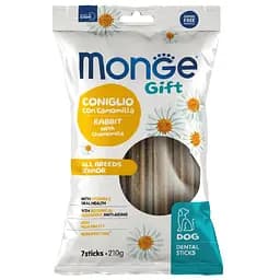 Лакомство для собак Monge Gift Dog All breeds кролик с ромашкой, 210 г (70085595)