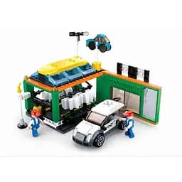 Конструктор Sluban M38-B0759D — СТО з транспортом та фігурками, 323 деталей, для дітей від 6 років