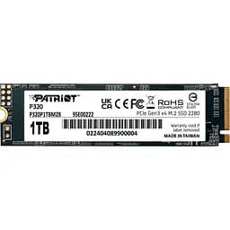 SSD накопитель Patriot P320 1TB (P320P1TBM28) [130580]