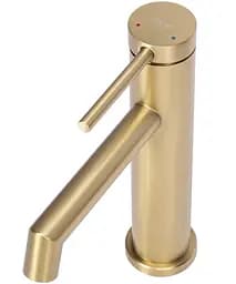 Змішувач для умивальника Rea Foss gold brushed низький (REA-B5316) - мініатюра 3