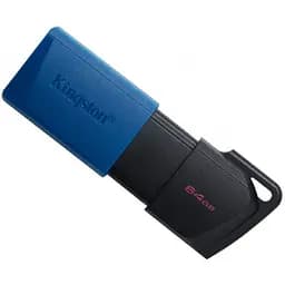Флеш пам'ять Kingston 64GB Exodia M Black/Blue (DTXM/64GB) - мініатюра 1