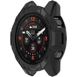Чохол-бампер DK CDK для Garmin Fenix ​​E 47mm Силікон Outlines (018565) (black) - мініатюра 3