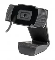 Web камера Maxxter WC-HD-FF-01 Black, 1.3 Mpx, 1280x720, Fixed-Focus, USB 2.0, вбудований мікрофон, (WC-HD-FF-01)