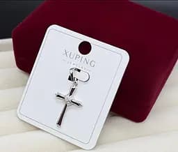 Підвіска хрест Xuping з медичного золота біжутерія хрестик кулон гіпоалергенна прикраса універсальна не темніє