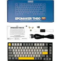 Клавіатура Epomaker TH80 SE Budgerigar Switch Black [TH80-SE-B-BV2] [125686] - мініатюра 16