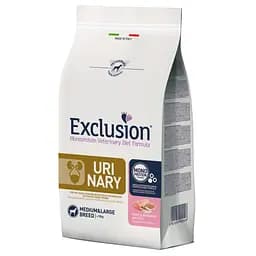 Корм Exclusion Urinary Medium & Large Breed со свининой для собак средних и крупных пород для поддержания мочевыделительной системы 12 кг