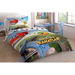 Комплект постільної білизни TAC Disney Super Wings Півторний Різнокольоровий 000229564