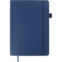 Блокнот діловий Buromax Logo2U Brief А5 96 арк. в клітинку обкладинка зі штучної шкіри синій (BM.295104-02)