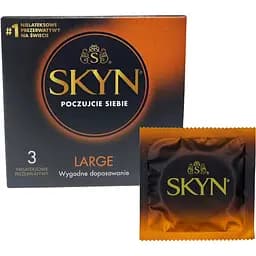 Презервативи Skyn Large XL безлатексні 3 шт. (ROZ6400230520)