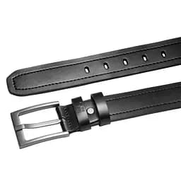 Ремінь чоловічий шкіряний Semi Line Black (P8236-0 XL) - мініатюра 3