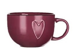 Чашка для бульйону Banquet Heart Bordo, 730 мл