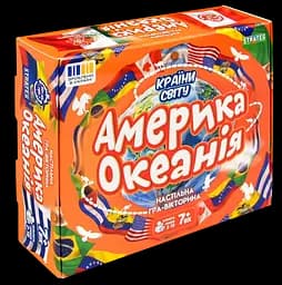 Настільна гра Strateg "Країни світу. Америка та Океанія"