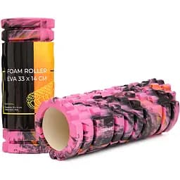 Масажний ролик Cornix EVA Marble Design 33 x 14 см (валик, ролер) XR-0347