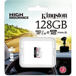 Карта пам'яті Kingston 128GB microSDXC High Endurance UHS-I U1 A1 (SDCE/128GB) [82576] - мініатюра 3