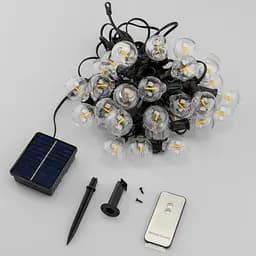 Сонячна гірлянда Lumiled CALLIS 30 LED-ліхтариків з пультом, зарядка USB, довжина 15 м - мініатюра 8