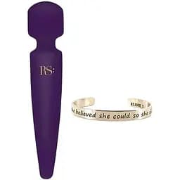 Вибромассажер Rianne S: Bella Mini Wand Purple 10 режимов работы медицинский силикон