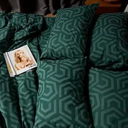 Набір наволочок Moon&Star Бязь Gold Люкс Emerald Maze 70х70 см 2 шт - мініатюра 4