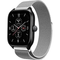 Ремінець 20 мм міланська петля BeWatch для Amazfit GTS 4/Mini Срібний (1010205.5U)