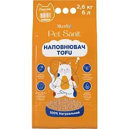 Наполнитель ModeS Tofu PetSanit персик 2.6 кг
