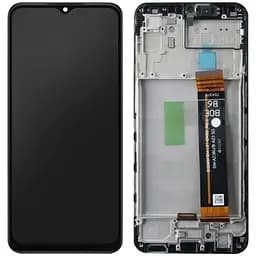 Дисплей Samsung A236 Galaxy A23 5G чорний, оригінал PRC, з рамкою, SM-A236B REV 0.1