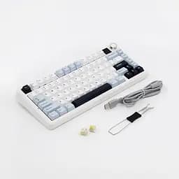 Ігрова механічна клавіатура Aula F75 Max / Три режими підключення / LEOBOG Reaper Switch / Біла - мініатюра 5