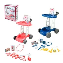 Набір доктора 8820A-2/8820-2, стол-тележка, шприц, стетоскоп, аксессуары, в коробке (6981388402898) МИКС