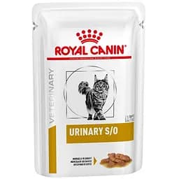 Вологий дієтичний корм для дорослих котів Royal Canin Urinary S/O при захворюваннях нижніх сечовивідних шляхів, 85 г (12540019)