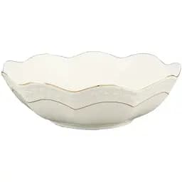 Цукерниця Interos Снігова Королева порцелянова біла кругла 895 мл 20 см B0820-A