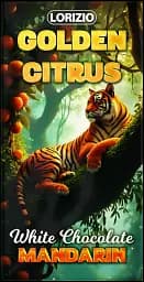 Шоколад Lorizio мандариновый белый "GOLDEN CITRUS" 100 г