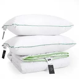 Набор MirSon антиаллергенный №9606 Eco Line Eco-Soft лето одеяло 200х220 см + 2 подушки белый (2200010807431)