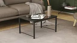 Стіл журнальний приставний Террі Комбо 345x662x440 Чорний метал ДСП Сосна Кембра 16мм FRD-105138