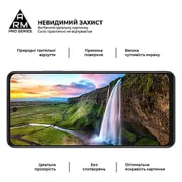Захисне скло на OPPO A3x 4G/A3 4G/A40m 4G з олеофобним покриттям, Pro, повне проклеювання, антистатичний і пиловідштовхуючий шар, 9H, самоклеючеся, 2.5D, на весь екран, антистатичний клей, ArmorStandart (ARM80892) - мініатюра 4