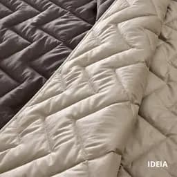 Покривало Ideia Izzi двостороннє 220х240 см шоколадно-бежеве (8-34586*005) - мініатюра 2