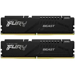 Модуль пам'яті для комп'ютера DDR5 64GB (2x32GB) 5600 MHz Beast EXPO Black Kingston Fury (ex.HyperX) (KF556C40BB2K2-64)