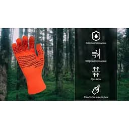 Рукавички водонепроникні DexShell ThermFit Gloves pозміp L помаранчеві - мініатюра 2