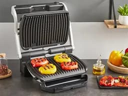 Гриль Tefal притискний OptiGrill + 2000Вт знімні пластини алюміній метал (GC717D10) - мініатюра 7