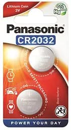 Батарейка Panasonic CR-2032EL/2B літієва CR2032 блістер 2 шт.