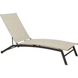 Садовий лежак Chomik Garden Line Soul з колесами бежевий