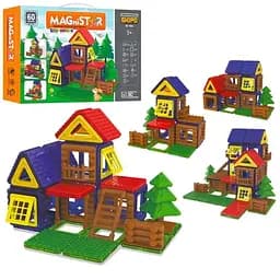 Магнітний конструктор Limo Toy Будиночок, 60 деталей (KB 1004)