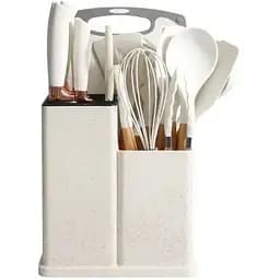 Набір кухонного приладдя Zepline ZP0102 силіконовий 19 предметів Бежевий