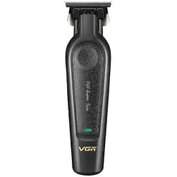 Машинка для стрижки (clipper) VGR V-197, 6 насадок, LED display, Сріблястий