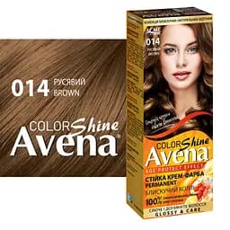 Cтійка крем-фарба для волосся Avena Shine Color Русявий 014  - мініатюра 2