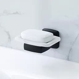 Мильниця Am.Pm Gem скляна настінна black A9034222, Чорний матовий - мініатюра 2