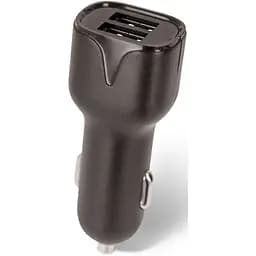 Автомобільний зарядний пристрій Maxlife MXCC-01 Car Charger 2xUSB 2.4A + MicroUSB Cable Black - мініатюра 2