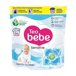 Капсули для прання дитячої білизни Gentle & Clean Caps Sensitive 0+ 14 шт Teo bebe