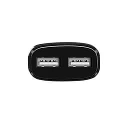 Мережевий зарядний пристрій 2USB Hoco C12 2.4A Black + USB Cable iPhone 6 - мініатюра 4